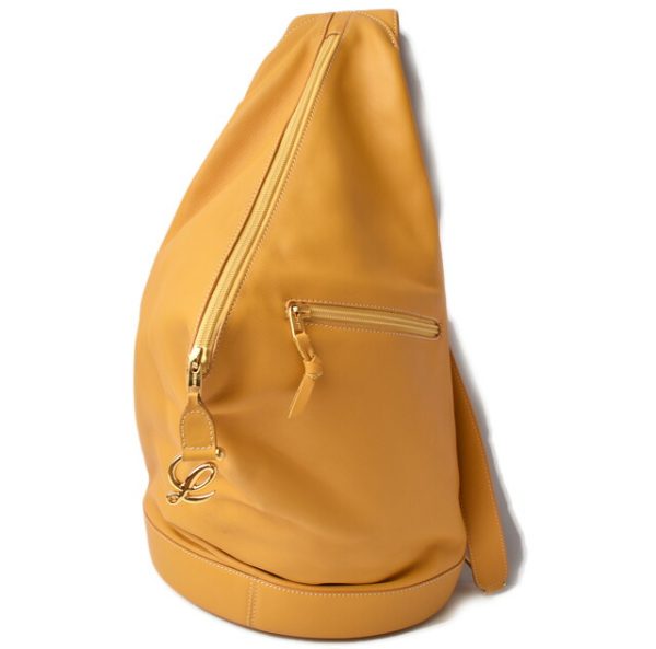 m2205 02 lo 1 Loewe Backpack Anton Mustard