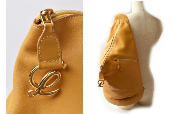 m2205 02 lo 2 Loewe Backpack Anton Mustard