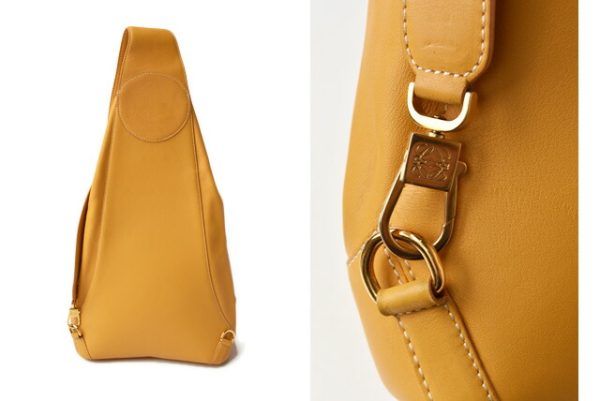 m2205 02 lo 4 Loewe Backpack Anton Mustard