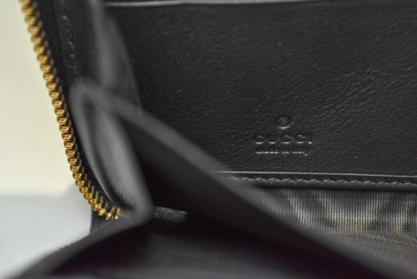 m2205 14 g 7 Gucci Long Wallet Bamboo Black