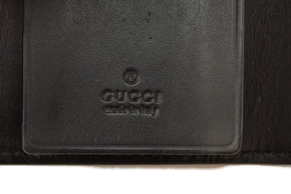 m2205 18 g 5 Gucci Key Case Guccisima Black