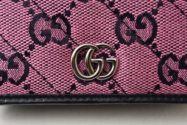 m2206 21 g 4 Gucci Mini Wallet GG Marmont Pink