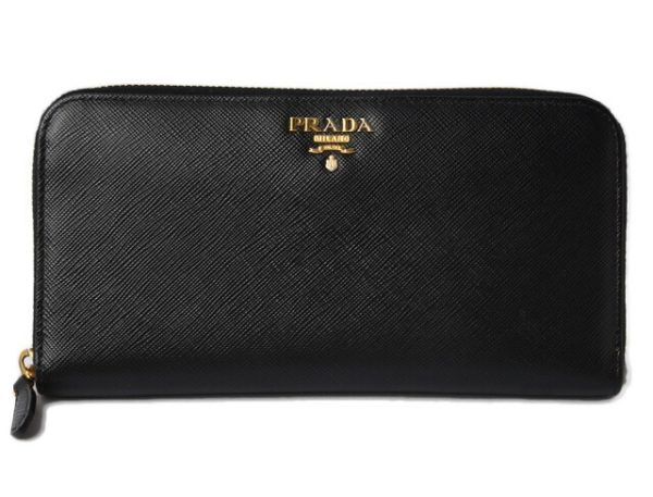 m2206 26 p 1 Prada Long Wallet Saffiano Metal Black