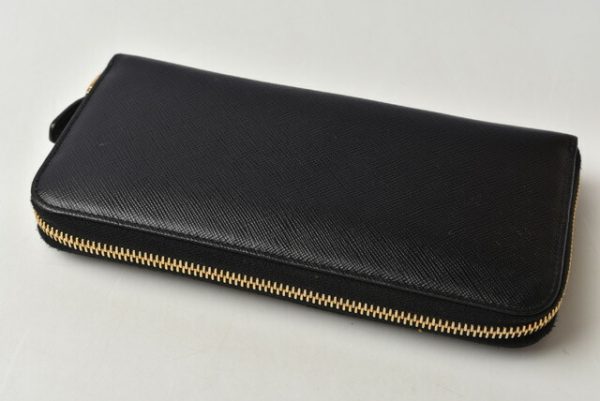 m2206 26 p 4 Prada Long Wallet Saffiano Metal Black