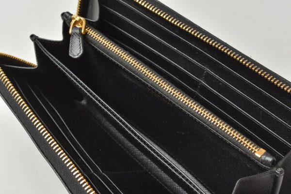 m2206 26 p 5 Prada Long Wallet Saffiano Metal Black