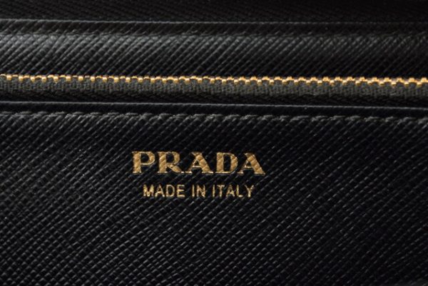 m2206 26 p 8 Prada Long Wallet Saffiano Metal Black