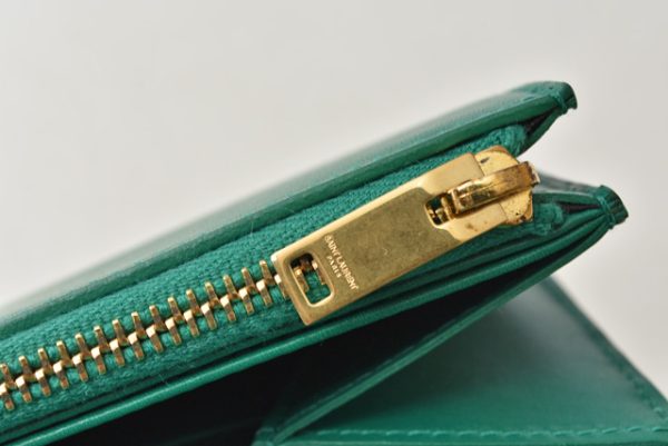 m2206 27 ysl 10 Saint Laurent Wallet Long Green