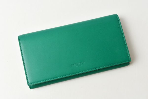 m2206 27 ysl 2 Saint Laurent Wallet Long Green