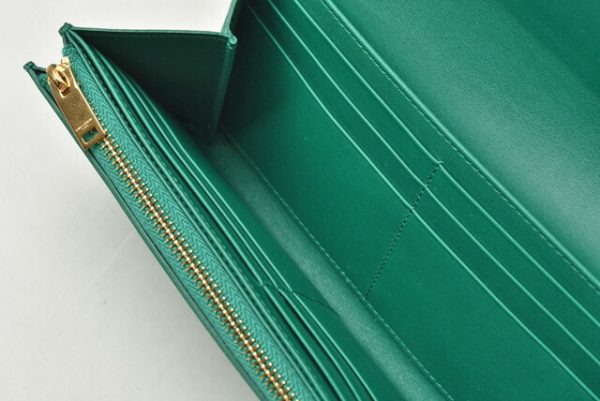 m2206 27 ysl 6 Saint Laurent Wallet Long Green