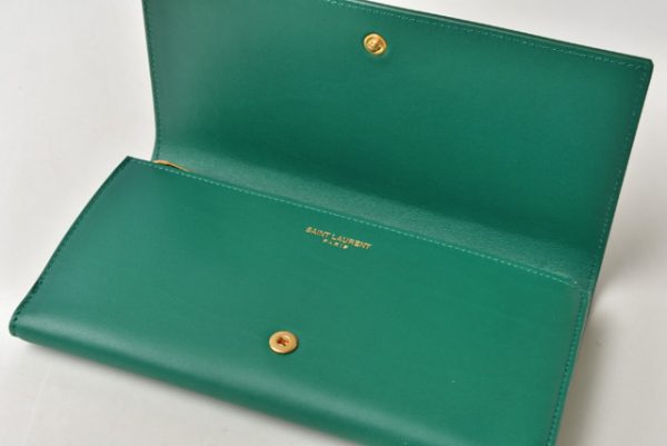 m2206 27 ysl 8 Saint Laurent Wallet Long Green