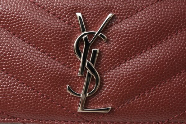 m2207 11 ysl 4 Saint Laurent Card Case Monogram Saint Laurent Red