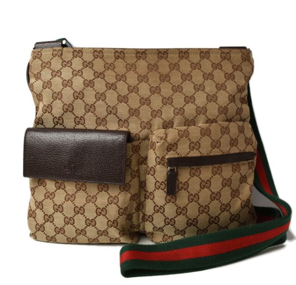 m2207 47 g 1 Gucci Messenger Bag GG Brown