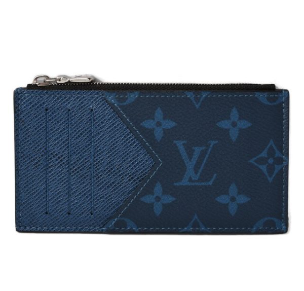 m2208 10 lv 1 Louis Vuitton Coin Case Card Case Taigarama Cobalt