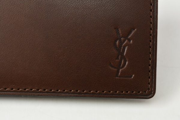 m2208 18 ysl 3 Saint Laurent Card Case Pass Case Brown