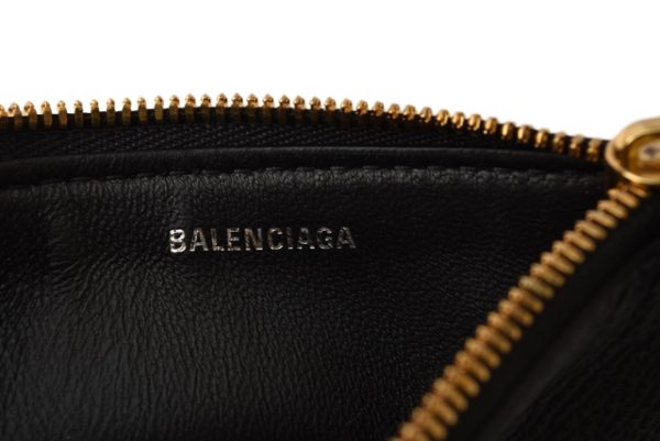 m2208 3 ba 4 Balenciaga Key Pouch Coin Case Black