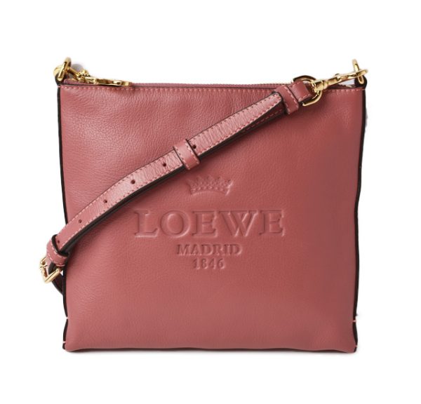 m2208 37 lo 1 Loewe 2way Clutch Pouch Lambskin Pink