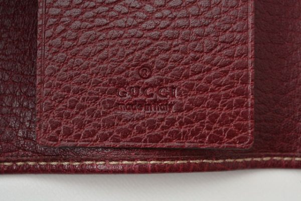 m2209 45 g 6 Gucci Key Case GG Beige Burgundy