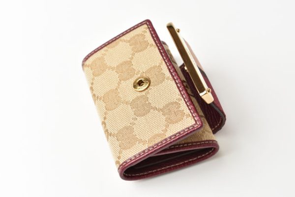 m2209 45 g 8 Gucci Key Case GG Burgundy