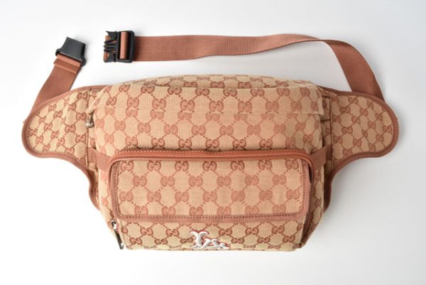 m2210 11 g 3 Gucci Waist Pouch Body Bag LA Angel Beige