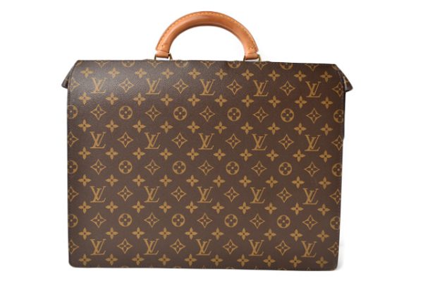 m2210 15 lv 2 Louis Vuitton Document Bag Briefcase Monogram Fermoir