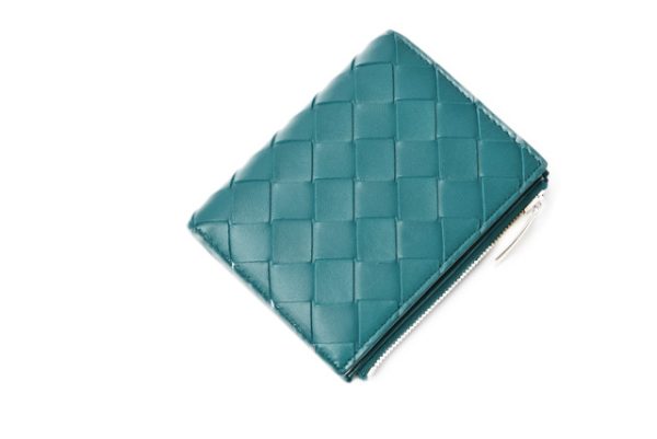 m2210 18 bv 2 Bottega Veneta Mini Wallet Intrecciato Turquoise