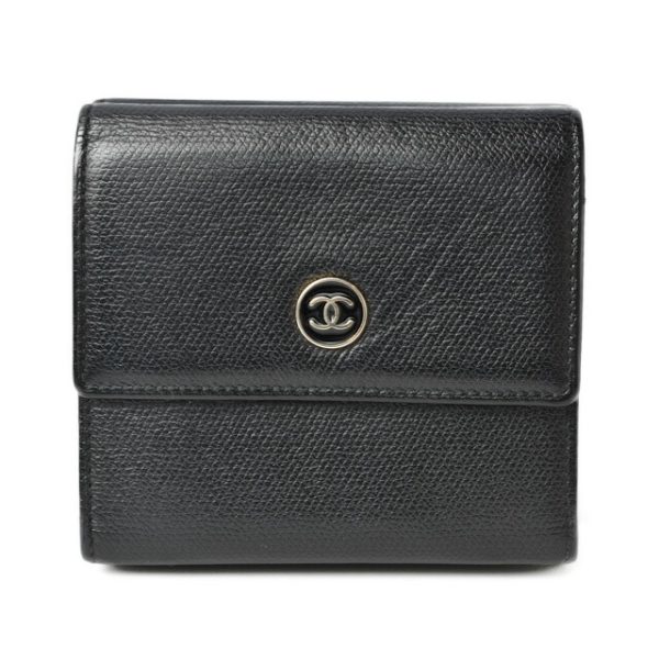 m2210 21 ch 1 CHANEL wallet double hook mark black