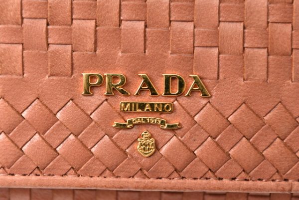 m2210 25 p 3 Prada Long Wallet Madras Rose