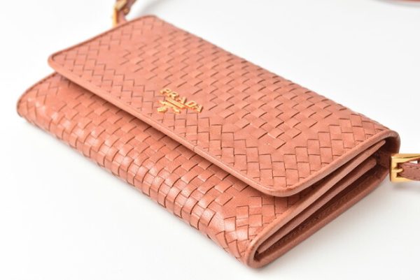 m2210 25 p 5 Prada Long Wallet Madras Rose