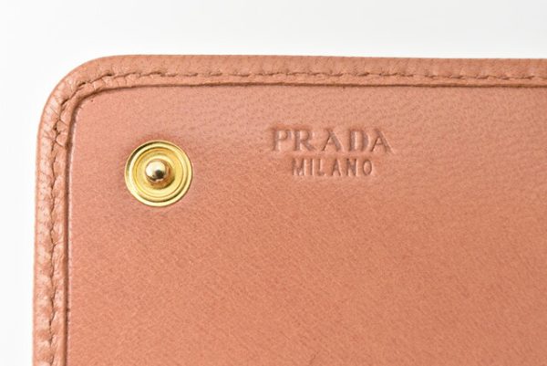 m2210 25 p 7 Prada Long Wallet Madras Rose