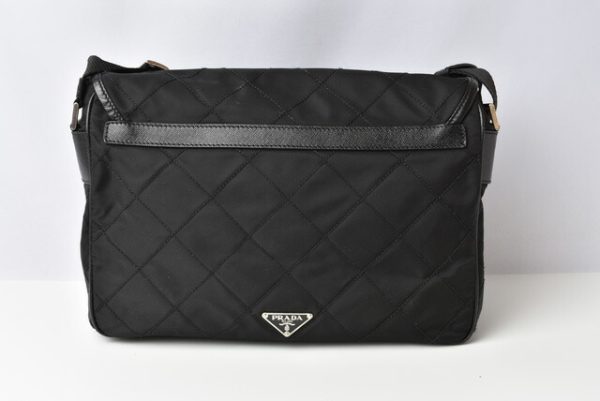 m2210 29 p 7 Prada Shoulder Bag Nylon Quilting Black