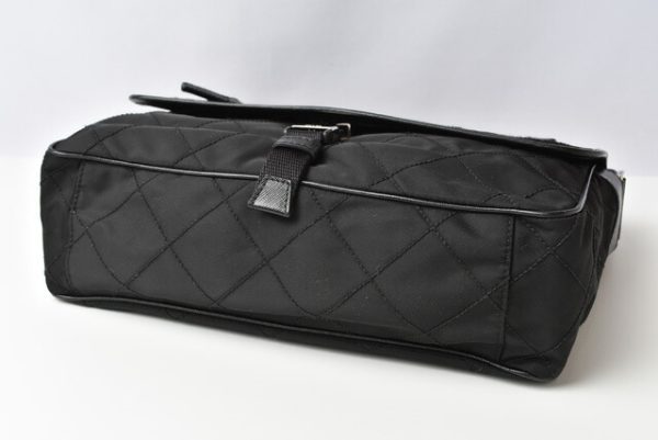 m2210 29 p 9 Prada Shoulder Bag Nylon Quilting Black