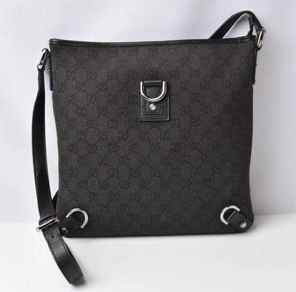 m2210 35 g 1 Gucci Messenger Bag GG Denim Black