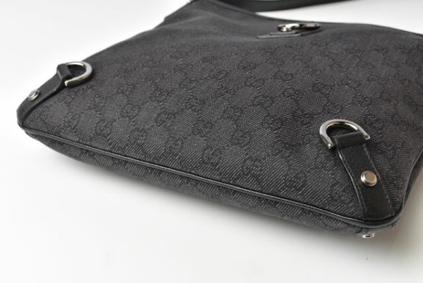 m2210 35 g 9 Gucci Messenger Bag GG Denim Black