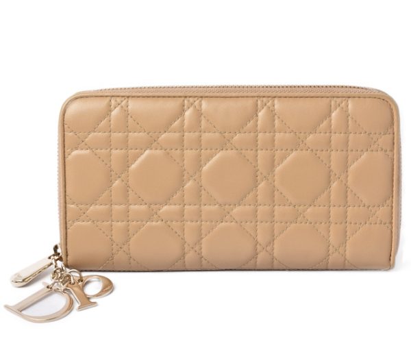 m2210 5 cd 1 Dior Diorissimo Wallet Long Beige