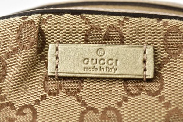 m2210 8 g 4 Gucci Pouch Bamboo Khaki Beige