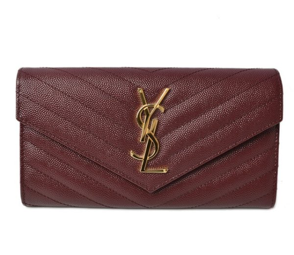 m2211 17 ysl 1 Saint Laurent Paris Wallet Burgundy