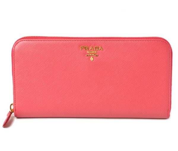 m2211 18 p 1 Prada Long Wallet Saffiano Metal Peonia