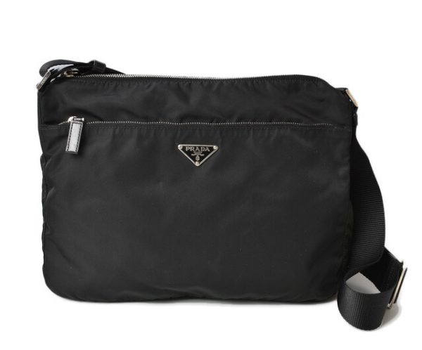 m2211 42 p 1 Prada Shoulder Bag Vela Nylon Nero