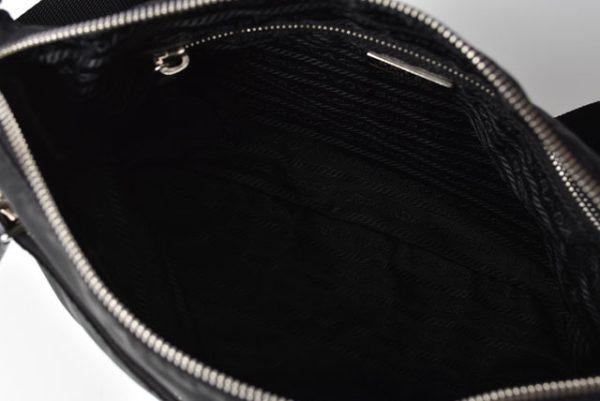 m2211 42 p 3 Prada Shoulder Bag Vela Nylon Black