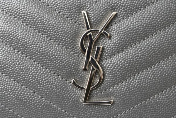 m2211 67 ysl 4 Saint Laurent Mini Wallet Asphalt