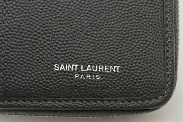 m2211 67 ysl 9 Saint Laurent Mini Wallet Asphalt