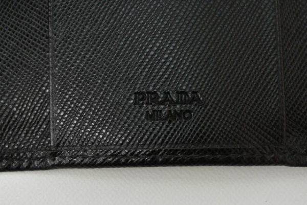 m2211 8 p 5 Prada Key Case 6 Row Saffiano Metal Black