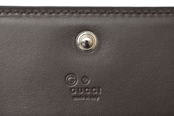 m221216 43 g 4 Gucci Mini Wallet Micro Guccisima Brown