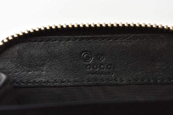 m221216 45 g 5 Gucci Coin Case Micro Guccisima Black