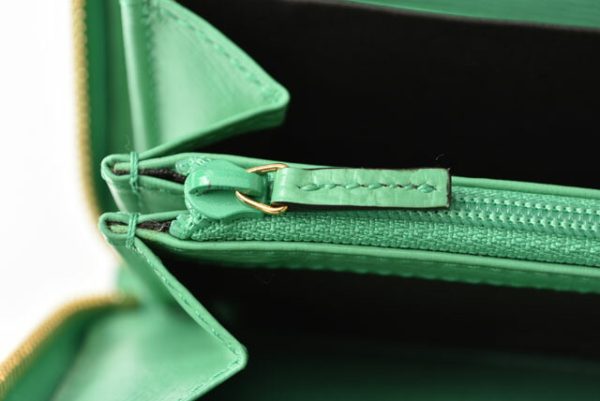 m221216 50 g 10 Gucci Long Wallet Nymfair Bamboo Green