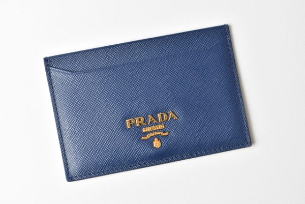 m221216 54 p 2 Prada Card Case Saffiano Bluette Blue