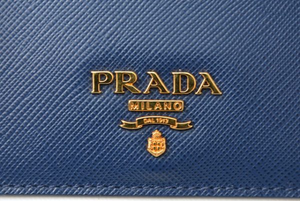 m221216 54 p 4 Prada Card Case Saffiano Bluette Blue