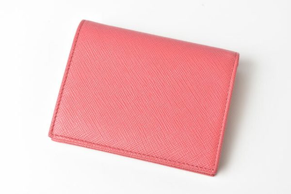 m221216 55 p 3 Prada Folding Wallet Saffiano Peonia