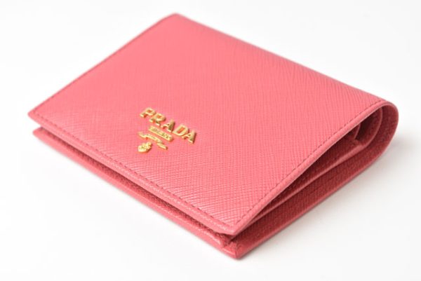 m221216 55 p 5 Prada Folding Wallet Saffiano Peonia