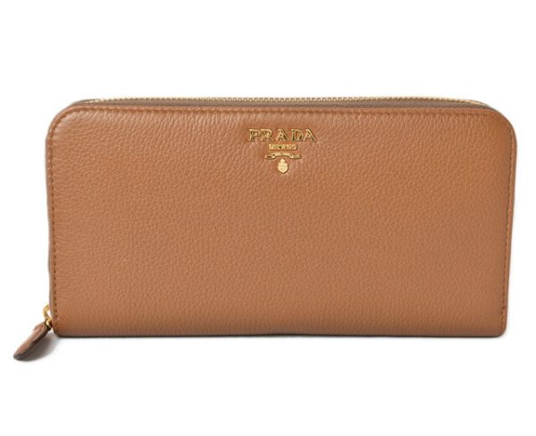 m221216 59 p 1 Prada Long Wallet Saffiano PheniCamel